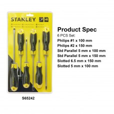 Stanley Cushion Grip 2 Screwdriver Set 65242